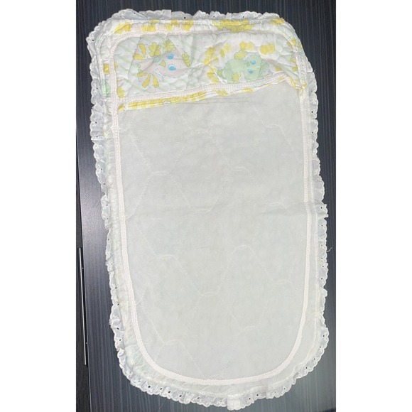 Vintage Baby Changing Table Cover or Seat Cover Baby Chicks & Flowers Pastels - Picture 2 of 6